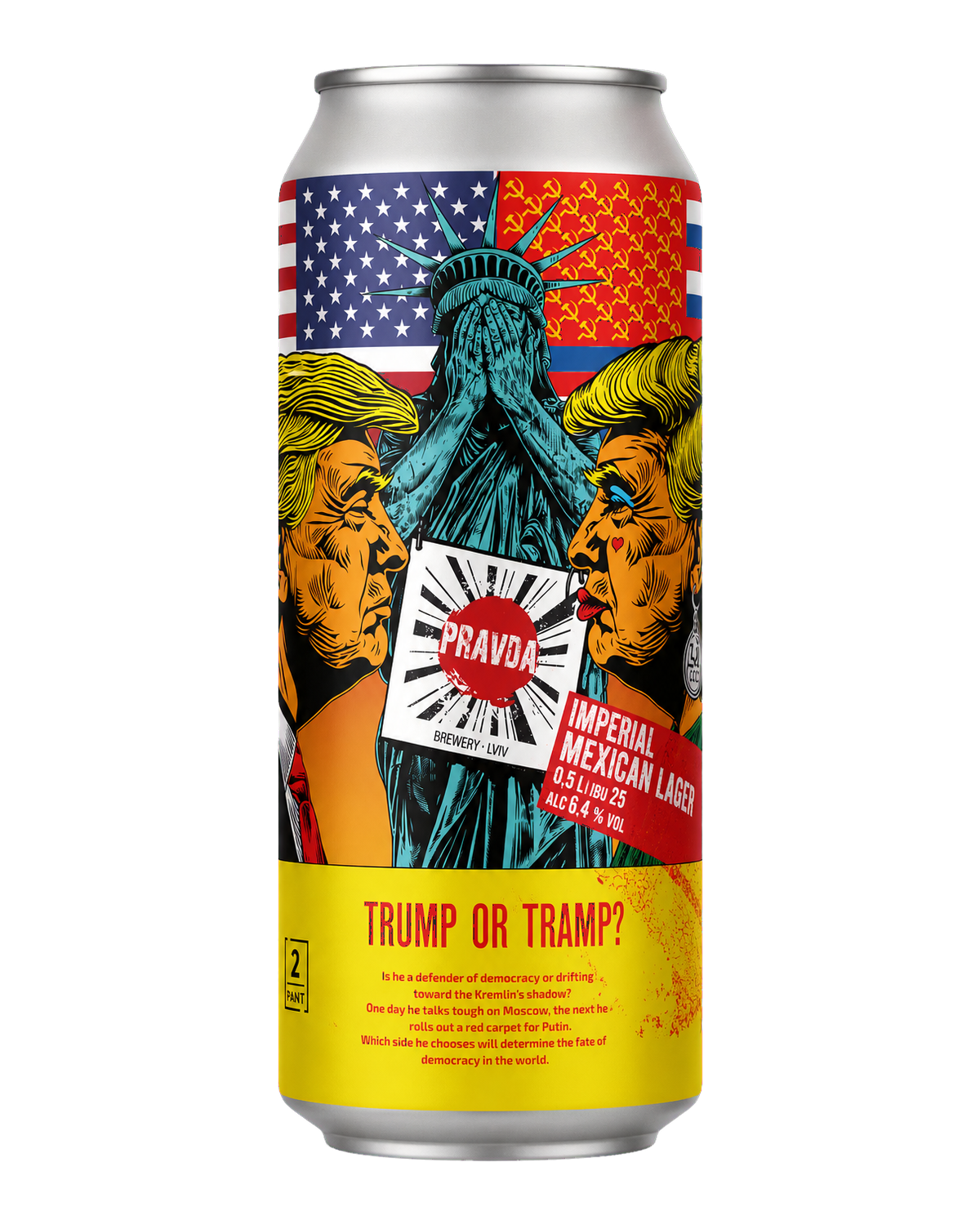 Trump or Tramp 500ml beer can